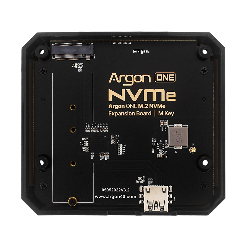 Argon One V3 M.2 Nvme Case - 4つの拡張ボードを備えたRaspberry1のコンピューターケース,USB 3.0からm.2 sata nvme ssdアダプター,argon m.2